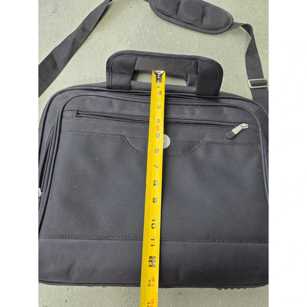 Dell Black Ballistic Nylon Laptop Messenger Bag Briefcase Professional Travel Z2